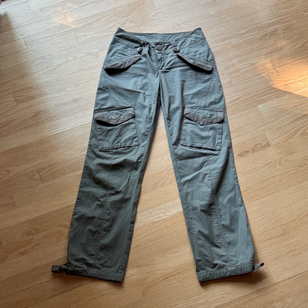 DKNY Women's Olive Cargo Pants
